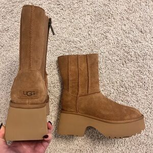 UGG Women's Brown Platform Winter Boots